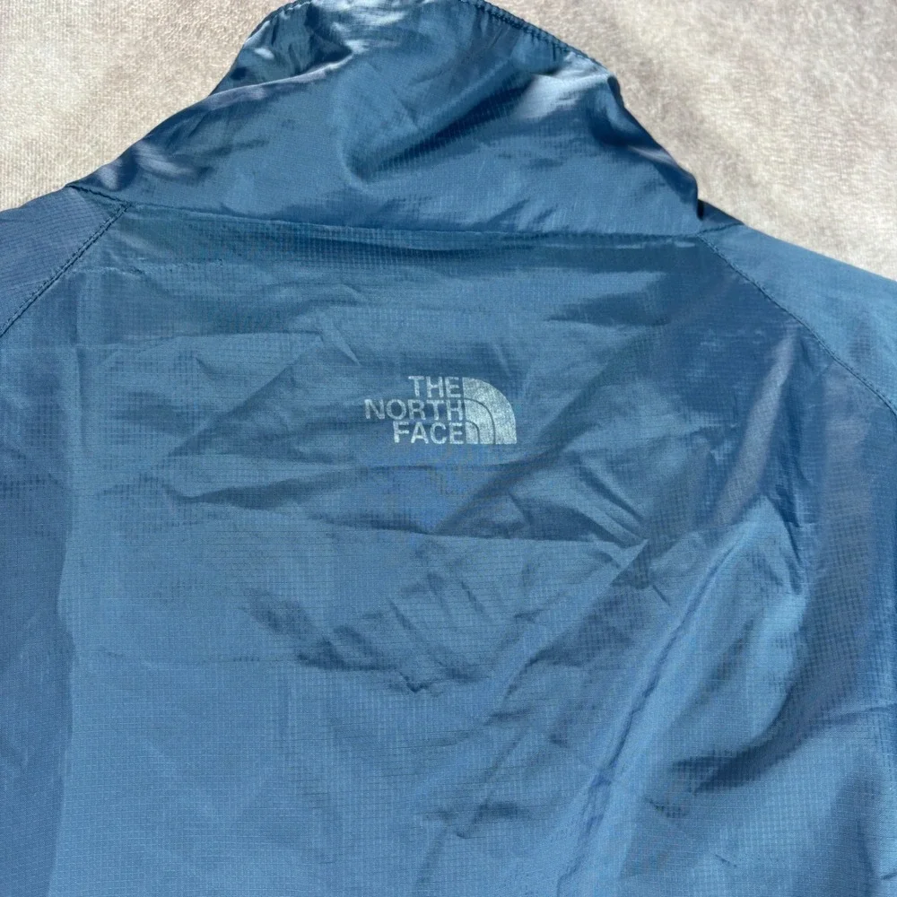 The North Face Jacket Mens XXL Blue Windbreaker Fleece Lined Full Zip Outdoor